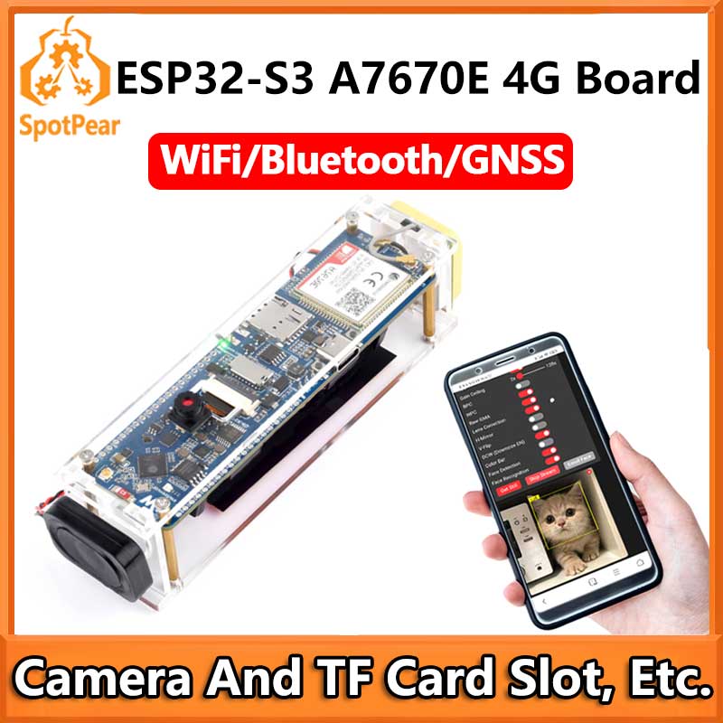 Lolin S3 - Waveshare ESP32-S3 A7670E 4G開発ボードは、LTE Cat-1/2G/GNSS測位/WiFi/Bluetoothをサポートしています。