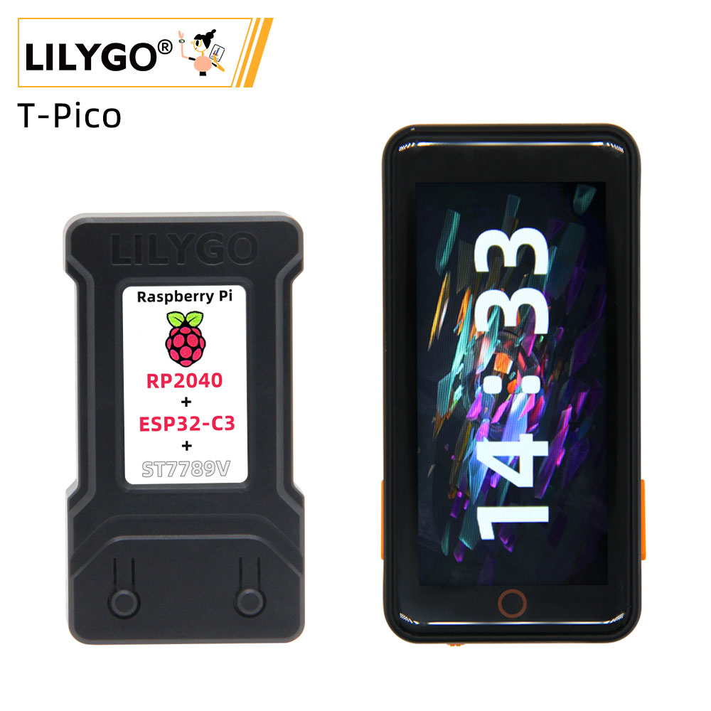 Devkitc - LILYGO® T-PicoC3 Picopro-ディスプレイモジュール,1.14インチ,ESP32-C3 rp2040,開発ボード,Bluetooth ESP32-C6,2.33インチタッチスクリーン