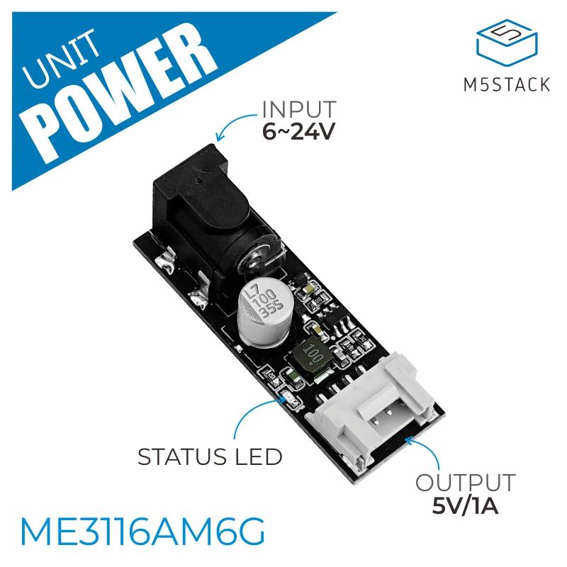 M5Stack - M5Stack 公式 5V 降圧コンバータユニット (ME3116AM6G)