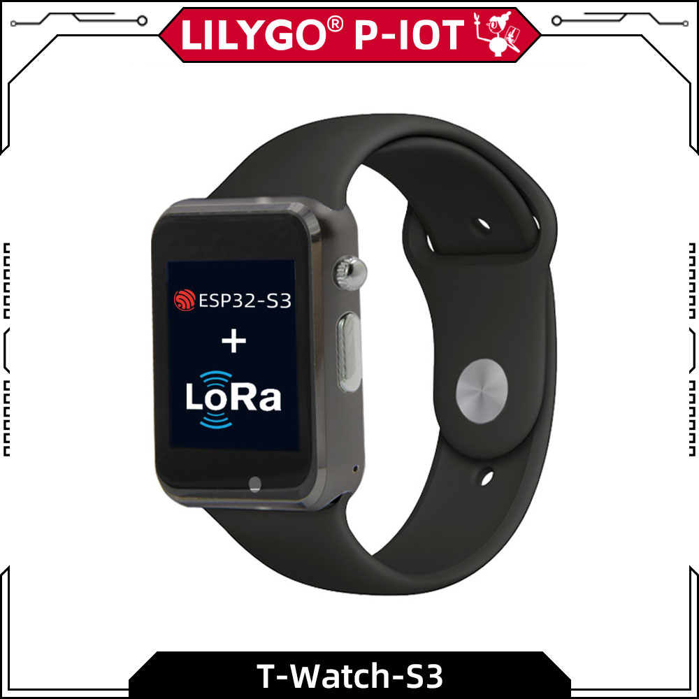 Ttgo T Watch - LILYGO® T-Watch-S3 ESP32-S3 LoRa 統合されたwifi,Bluetooth,センサー,マイク,スピーカー,振動モーター,プログラム可能なタッチ可能なT-Watch-S3を備えた時計ESP32-S3