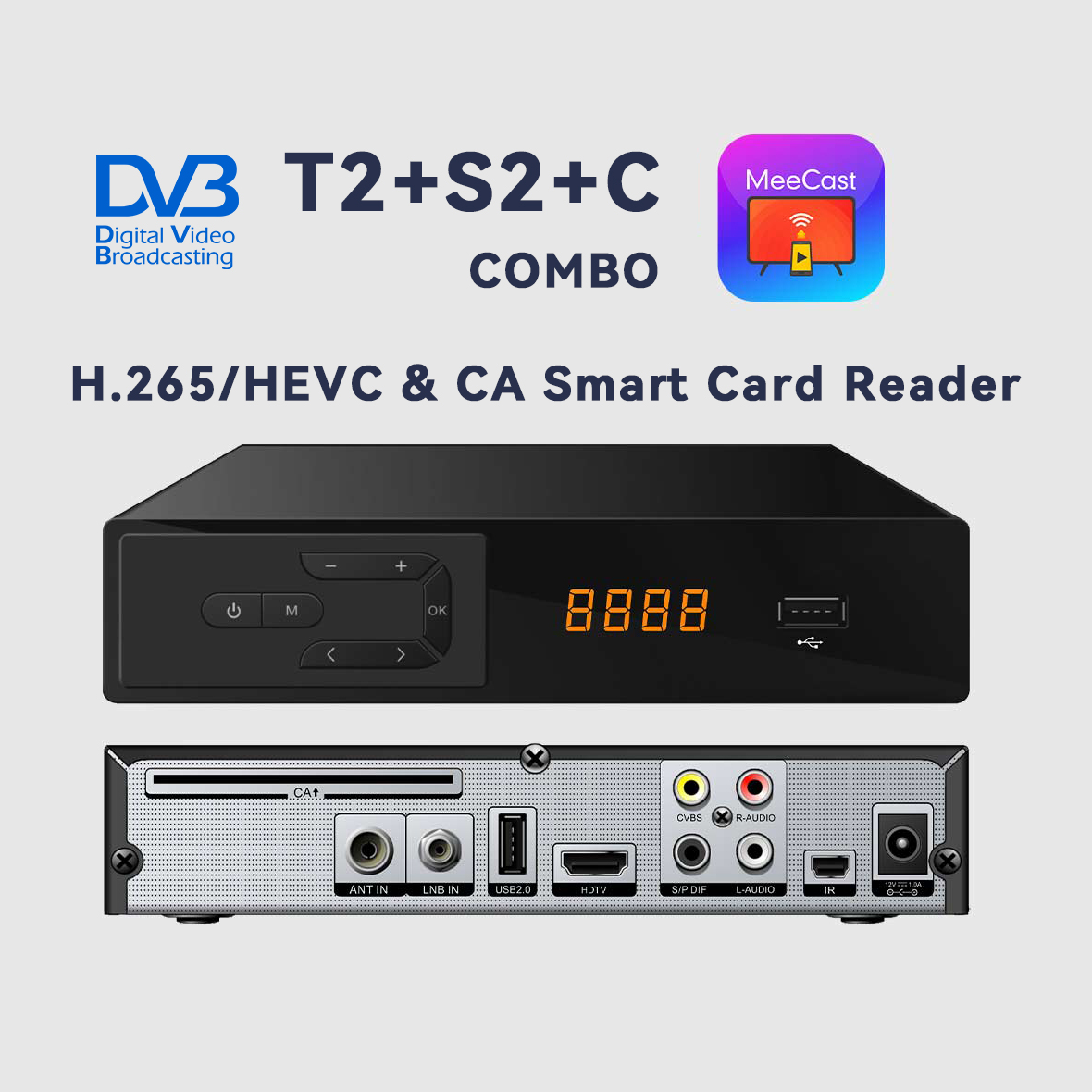Devkitc - Meecast H.265衛星放送/地上波放送コンボデコーダー DVB T2/DVB S2/DVB C