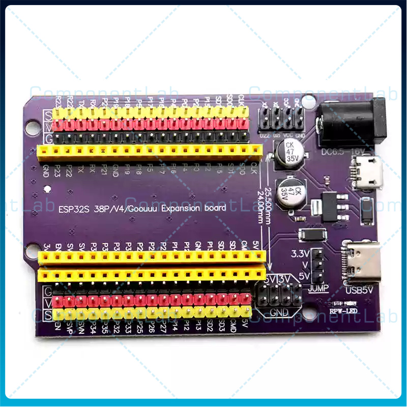 Nodemcu 32S - 5-15 個 ESP32S3 38 ピン パープル拡張ボード
