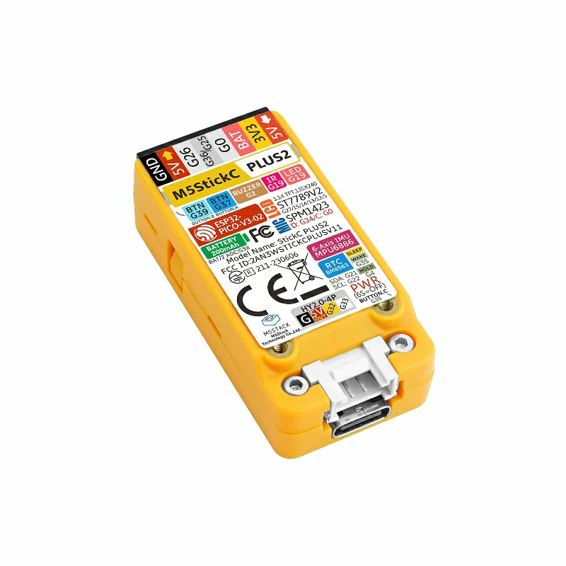 M5Stickc - M5Stack M5StickC PLUS2 ESP32-PICO ミニIoT開発キット IRおよびWiFi