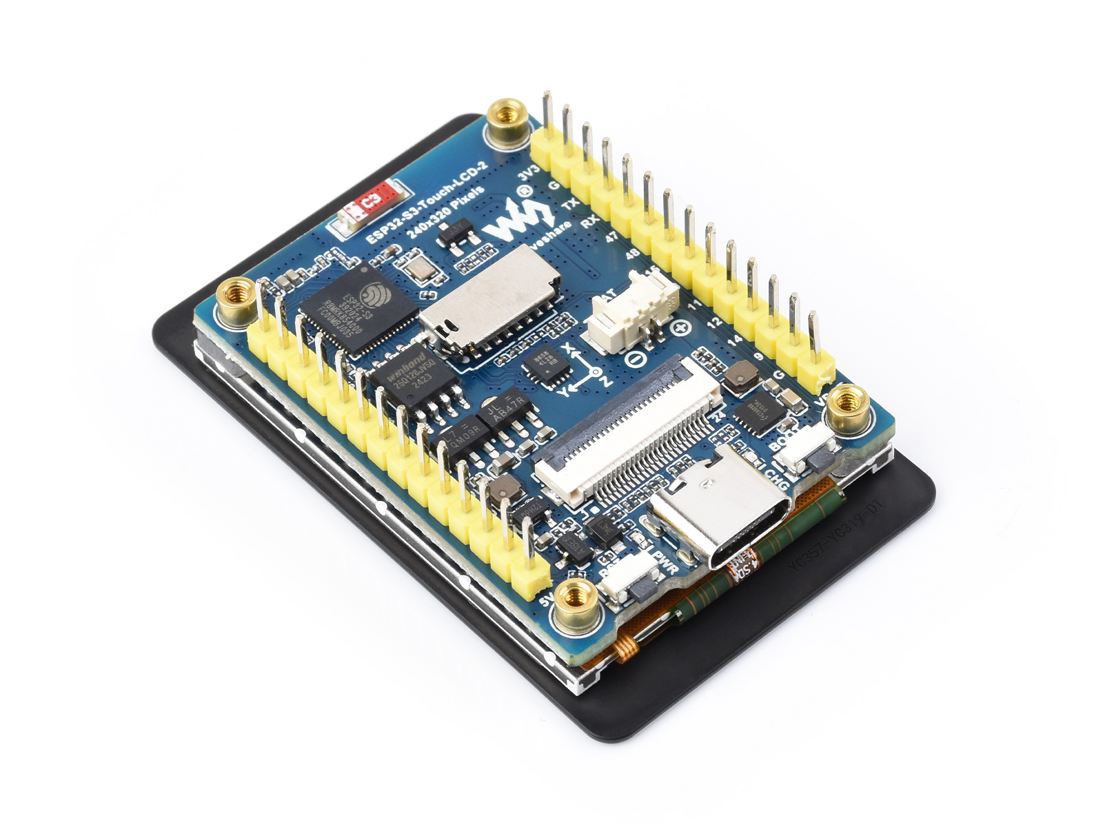Waveshare-ESP32-S3静電容量式タッチディスプ - Lolin S3 のレビューと価格