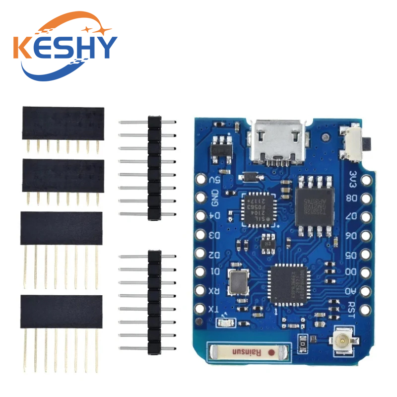 WEMOS D1 ミニプロ 16 メートルバイト外部アンテナ - D1 Mini Pro のレビューと価格