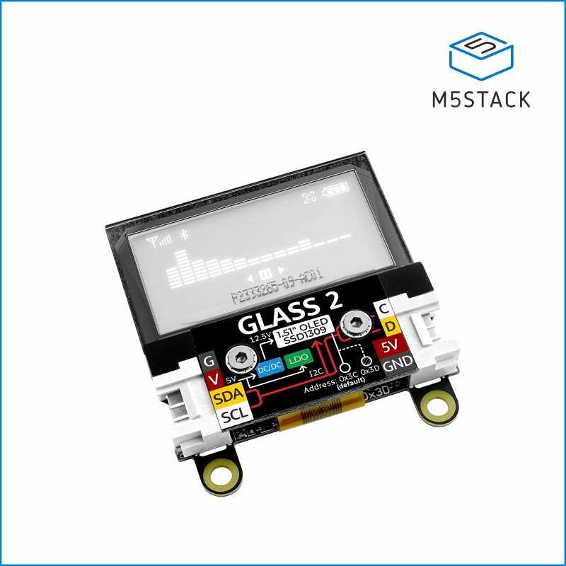 M5スタック公式oledglass2ユニット、1.51 