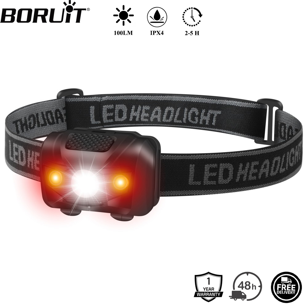 BORUiT 3W ミニ LED ヘッドランプ 4 モード赤 - Lolin D32 のレビューと価格