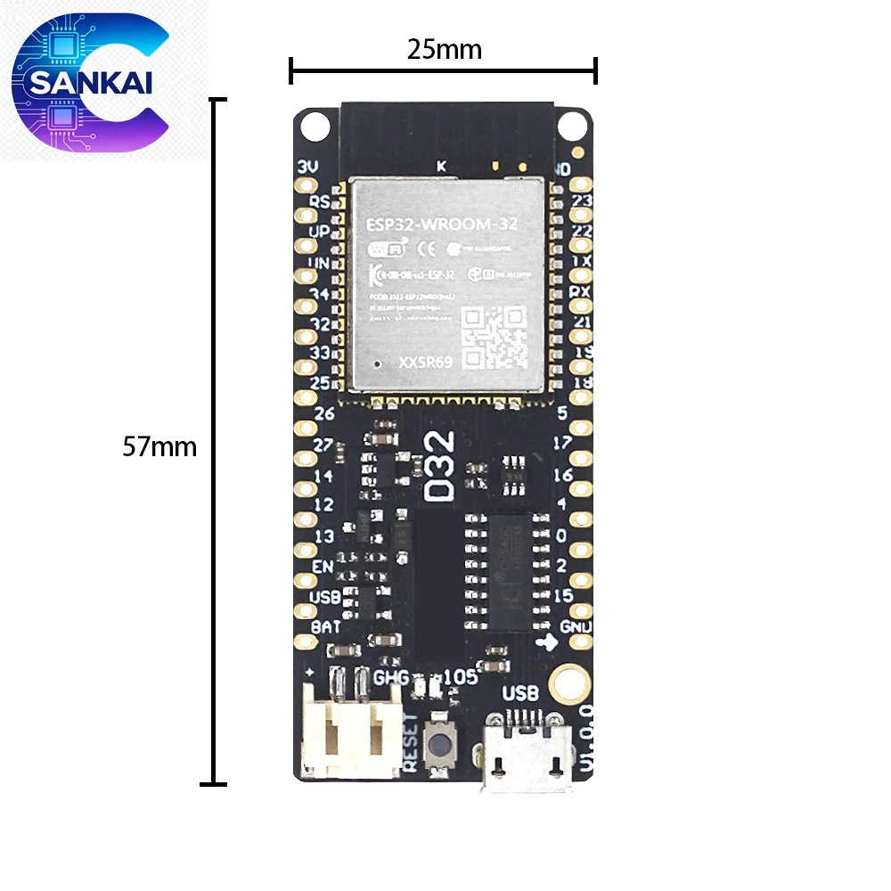 Wemos LOLIN D32 V1.0.0 ESP32ボー - Lolin D32 のレビューと価格